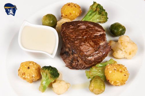 Filettu di vitella, salza gorgonzola è pumucci